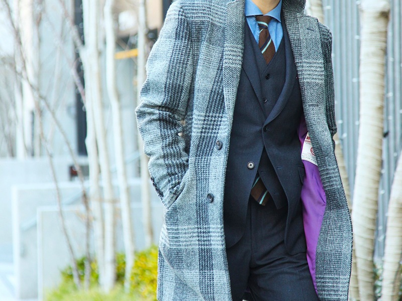 メンズチェスターコート オーダーメンズコート