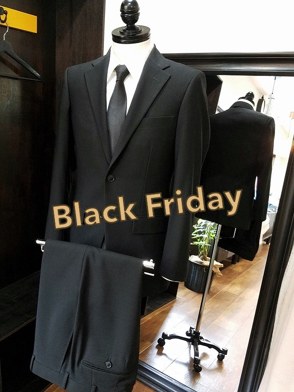 2025,Black Friday ブラックフライデーにブラックフォーマルスーツをオーダー 